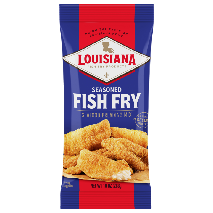 Louisiana Fish Fry Products Natural Fish Fry, New Orleans Style, 10-Ounce  Bags (Pack of 12)